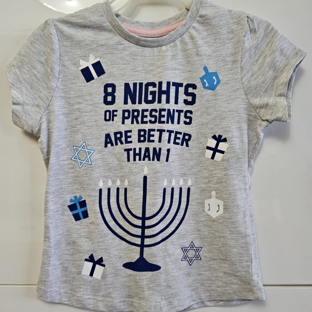 New Happy Hanukkah Toddler Tshirt
